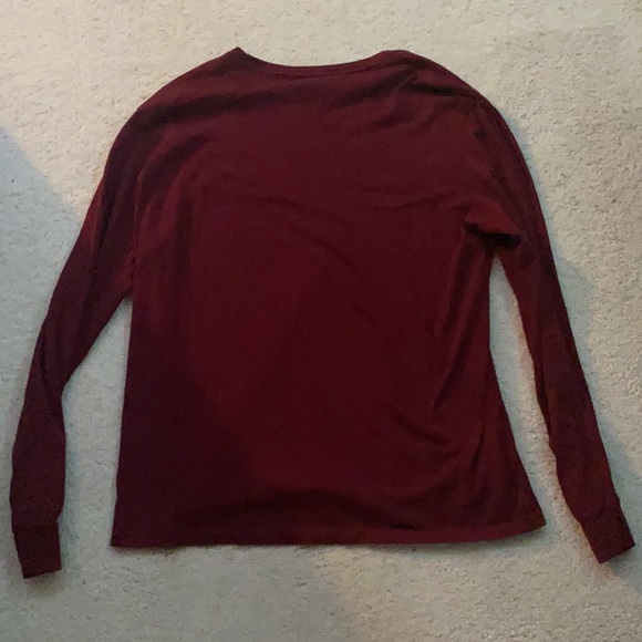 Large Maroon Polo Ralph Lauren Long Sleeve Shirt - Picture 4 of 4